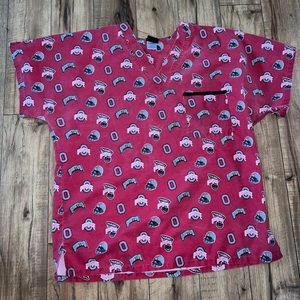 ohio state scrub top